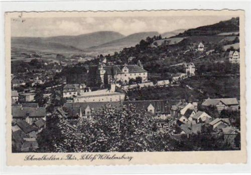 Schmalkalden Schmalkalden mit Schloß Wilhelmsburg gelaufen von 1936. Gute Erhaltung.