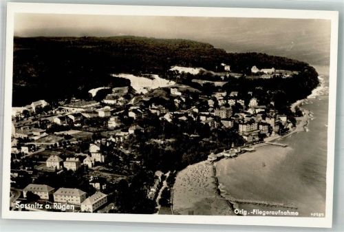 Sassnitz 1939 Fliegeraufnahme des Ortes