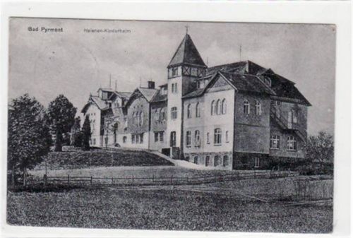 Bad Pyrmont Bad Pyrmont. Helenen - Kinderheim gelaufen, Marke entfernt kleiner Knick oben und unten links und am rechten Rand in der Mitte, leichter Stempeldurchdruck, sonst gut erhalten