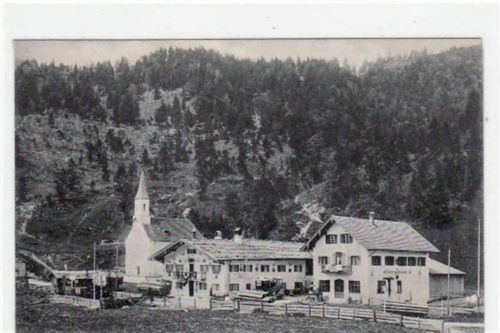 Glashütte im Achental mit Partie an der Kirche ungelaufen Top Erhaltung.