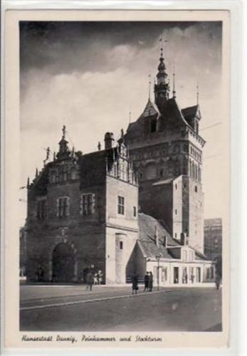 Danzig Danzig / Gdansk mit Peinkammer und Stockturm ungelaufen Gute Erhaltung.