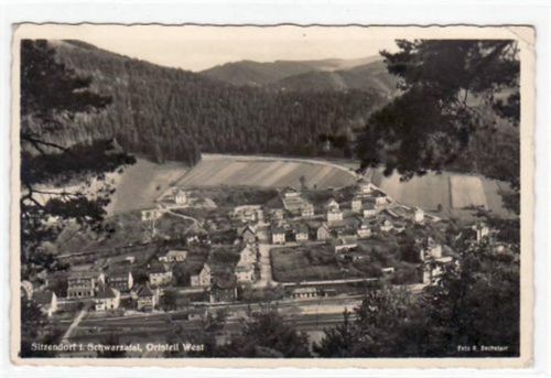 Sitzendorf Sitzendorf mit Ortsteil West. Karte beschrieben kleiner Knick oben rechts, sonst gut erhalten.