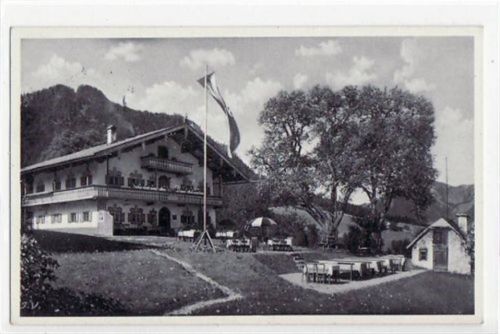 Bergcafé Weingarten bei Ruhpolding gelaufen von 1938. Gute Erhaltung.