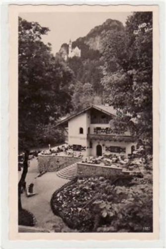 Fotokarte von Hohenschwangau im Allgäu. Cafe Weinstube Kainz ungelaufen Top Erhaltung.
