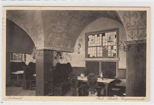 Dortmund Dortmund. Bergmannsnische in der Stadt-Schänke gelaufen, 1931. Gute Erhaltung.