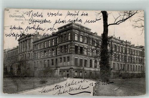 Darmstadt 1907 Großh. Techn. Hochschule