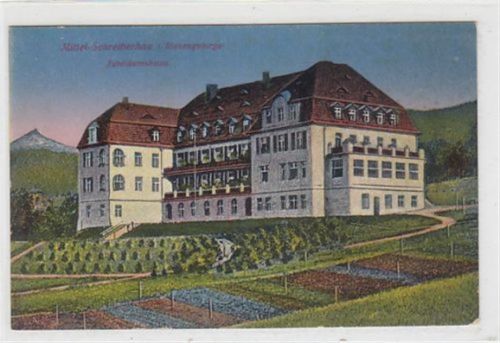 Schreiberhau Mittel-Schreiberhau - Szklarska Poreba / Kreis Hirschberg - Jelenia Góra im Riesengebirge. Jubiläumshaus ungelaufen Gute Erhaltung.