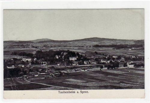 Taubenheim gelaufen und Bahnpoststempel von 1910, Zug Nr. 852 kleiner Knick oben und unten links, sonst gut erhalten.