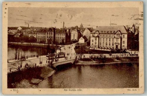 Kiel 1918 Am Kleinen Kiel Straßenbahn Fabrik