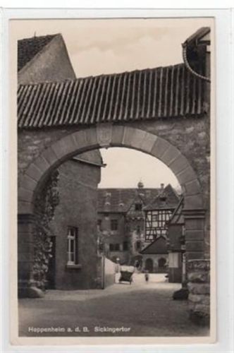 Heppenheim Heppenheim an der Bergstraße. Sickingertor gelaufen, 1933. Gute Erhaltung.