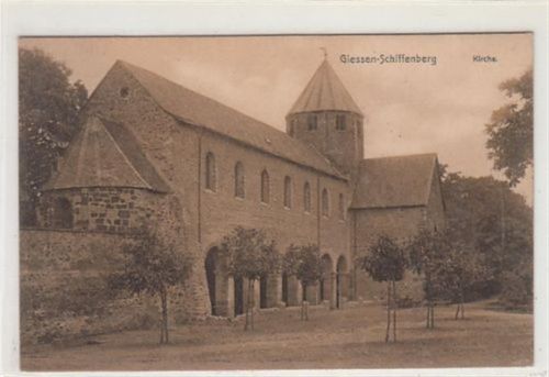 Giessen-Schiffenberg. Kirche gelaufen, ca. 1910. Gute Erhaltung.