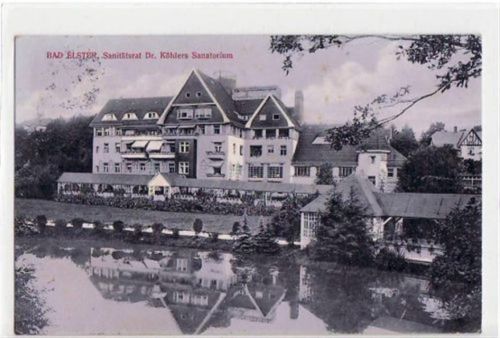 Bad Elster Bad Elster mit Sanitätsrat Dr. Köhlers Sanatorium gelaufen von 1914. Leicht fleckig, sonst gut erhalten