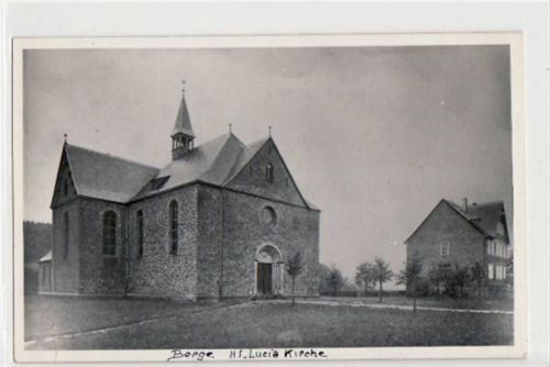 Paderborn Berge mit HS. Lucia Kirche ungelaufen Gute Erhaltung.