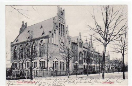 Berlin Steglitz, Lichterfelde mit Gymnasium gelaufen von 1908. Gute Erhaltung.