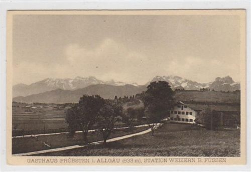 Gasthaus Pröbsten im Allgäu, Station Weizern bei Füssen ungelaufen Gute Erhaltung.
