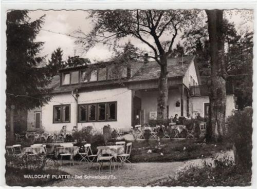 Bad Schwalbach Bad Schwalbach. Waldcafé Platte ungelaufen Gute Erhaltung.