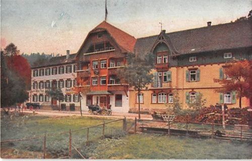 Schönmünzach im württemberger Schwarzwald. Hotel zur Post. Karte beschrieben Leicht fleckig, sonst gut erhalten
