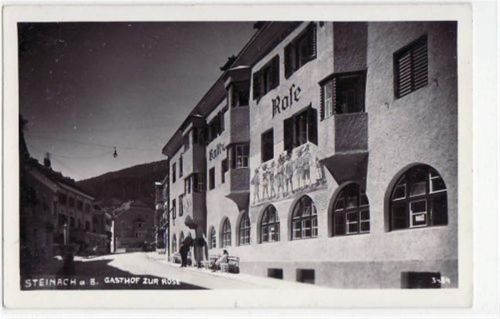 Steinach Steinach am Brenner mit Gasthof zur Rose gelaufen von 1952. Gute Erhaltung.