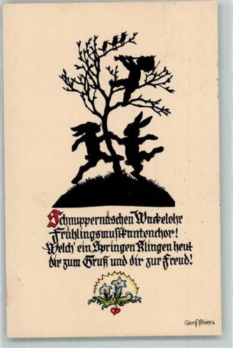 1936 Ostern Osterhasen AK