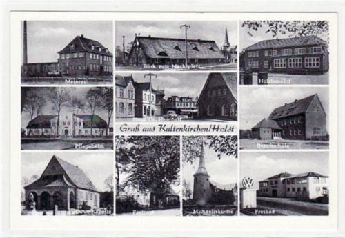 Kaltenkirchen, 10 Abbildungen mit Meierei u. Berufsschule ungelaufen Gute Erhaltung.