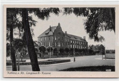Koblenz Koblenz am Rhein. Langemarck-Kaserne ungelaufen Gute Erhaltung.