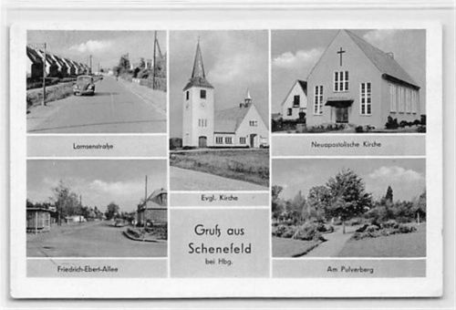 Schenefeld mit Lornsenstraße u. Friedrich-Ebert-Allee gelaufen. Gute Erhaltung.