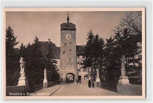 Waldshut-Tiengen Waldshut. ein Blick auf das obere Tor ungelaufen Gute Erhaltung.