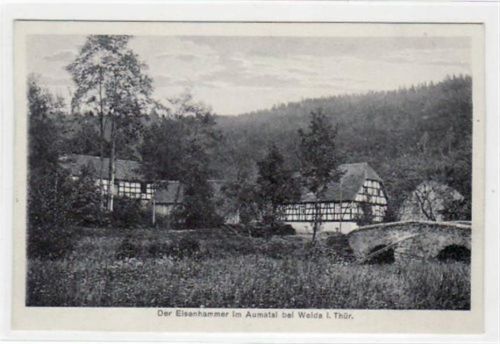 der Eisenhammer im Aumatal bei Weida in Thüringen ungelaufen Gute Erhaltung.