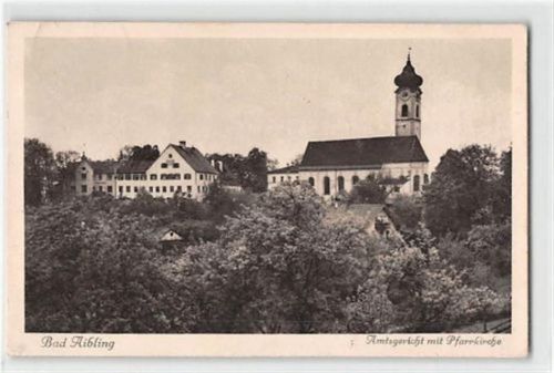 Bad Aibling. Amtsgericht Pfarrkirche gelaufen. Leichter Stempeldurchdruck, leicht bügig, sonst gut erhalten