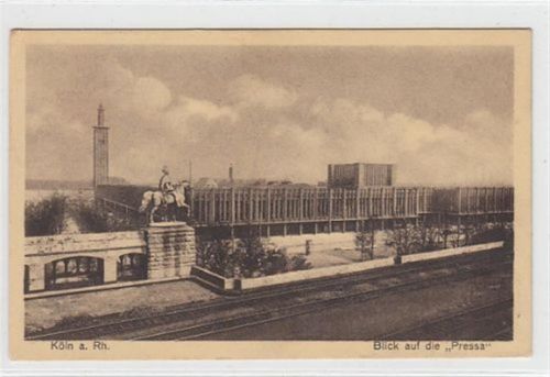 Köln Stadt Köln am Rhein. ein Blick auf die " Pressa ", Ausstellung ungelaufen kleiner Knick oben links, sonst gut erhalten