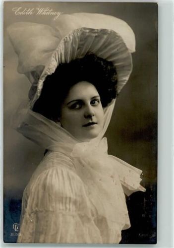 1911 Edith Whitney Hutmode Frauenschönheit Verlag GL +Co 3030-3 AK