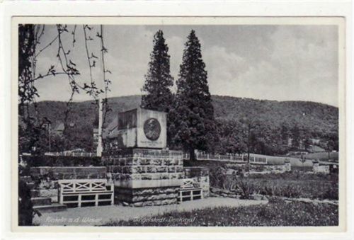 Rinteln Rinteln a. d. Weser. Dingelstedtdenkmal ungelaufen kleiner Knick oben links, sonst gut erhalten