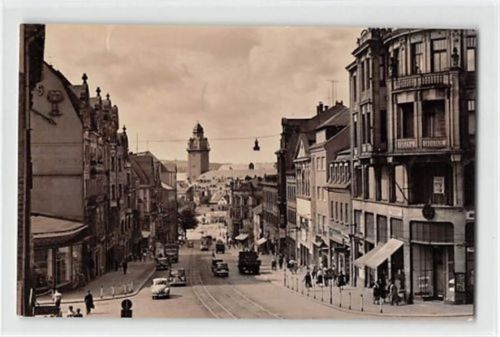 Plauen Plauen im Vogtland. Bahnhofstraße gelaufen. Leichter Stempeldurchdruck, kleiner Knick unten links, sonst gut erhalten
