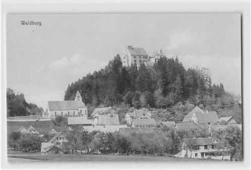 Waldburg. Teilansicht mit Kirche ungelaufen Sehr gut erhalten.
