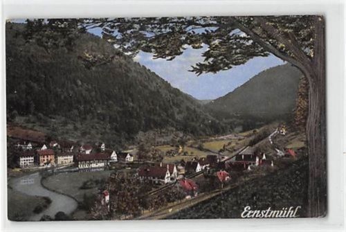 Ernstmühl. Gesamtansicht ungelaufen Rückseite fleckig, sonst gut erhalten