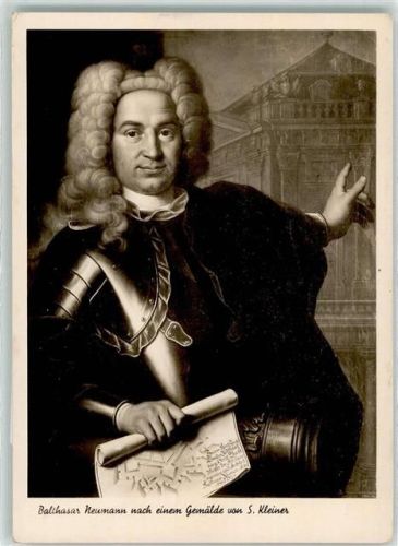 Balthasar Neumann Baumeister Gemälde von S. Kleiner