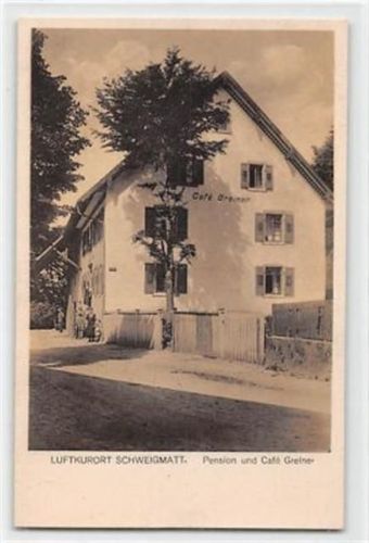 Schweigmatt. Café und Pension Greiner ungelaufen Top Erhaltung.