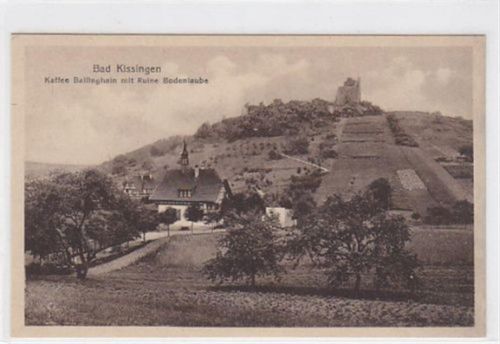 Bad Kissingen. Kaffee Ballinghain Ruine Bodenlaube. Ungelaufen. Sehr gute Erhaltung.