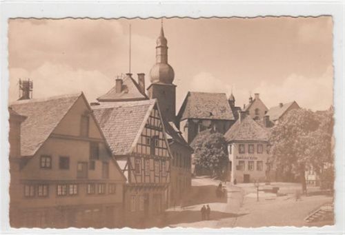 Arnsberg im Wald. Teilansicht mit Hotel zur Krim ungelaufen Sehr gut erhalten.
