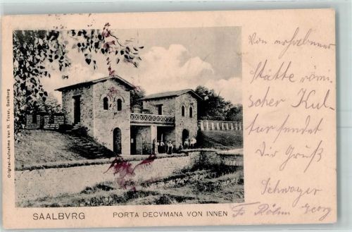 Saalburg 1903 Römerkastell Porta Decumana von innen