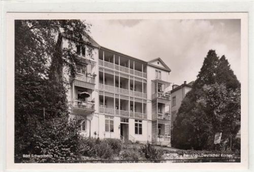 Bad Schwalbach Bad Schwalbach. Pension Deutscher Kaiser ungelaufen Sehr gut erhalten.