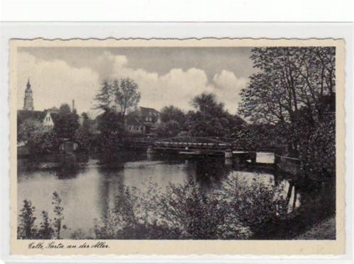 Celle Celle. Partie an der Aller mit Brücke ungelaufen Gute Erhaltung.