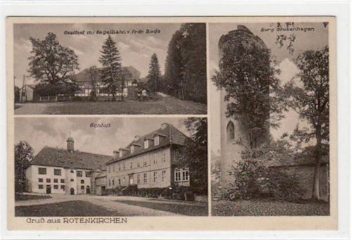 Rotenkirchen mit Gasthof, Schloß und Burg Grubenhagen ungelaufen Gute Erhaltung.