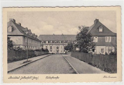 Clausthal-Zellerfeld Clausthal - Zellerfeld. Aulastraße gelaufen, Marke entfernt, handschriftliches Datum von 1932 kleiner Riß rechter Rand, leichter Stempeldurchdruck, sonst gut erhalten