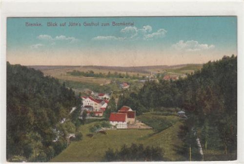 Bremke. ein Blick auf Jütte´s Gasthof zum Bremkertal ungelaufen Leicht stockfleckig, sonst gut erhalten