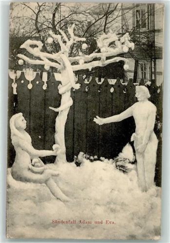 1913 Sündenfall Adam und Eva AK