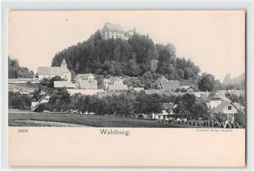 Waldburg. Gesamtansicht mit Kirche ungelaufen Top Erhaltung.