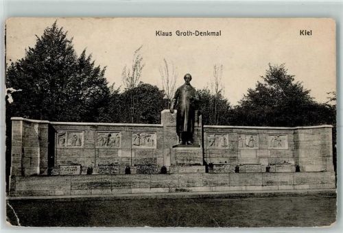 Kiel 1917 Klaus Groth Denkmal
