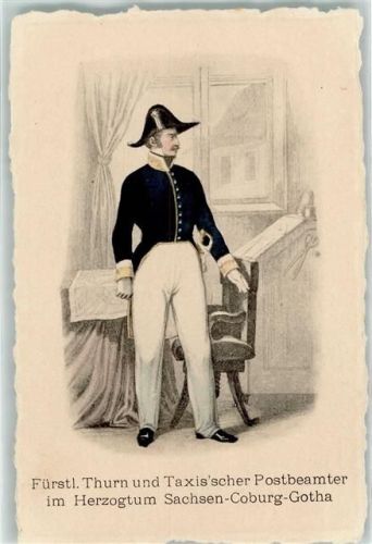 ürstl. Thurn u. Taxis Postbeamter Beruf - Deutscher Post-Almanach 1842/53 Nr. 19