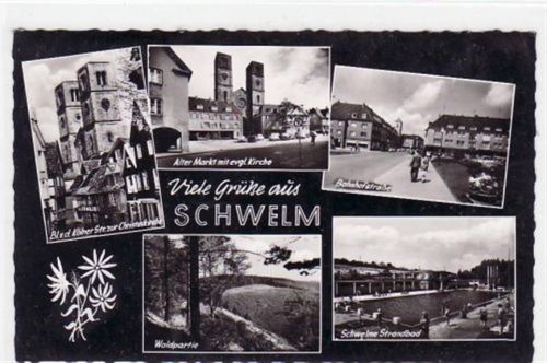 Schwelm mit 5 Abbildungen gelaufen von 1962. Gute Erhaltung.